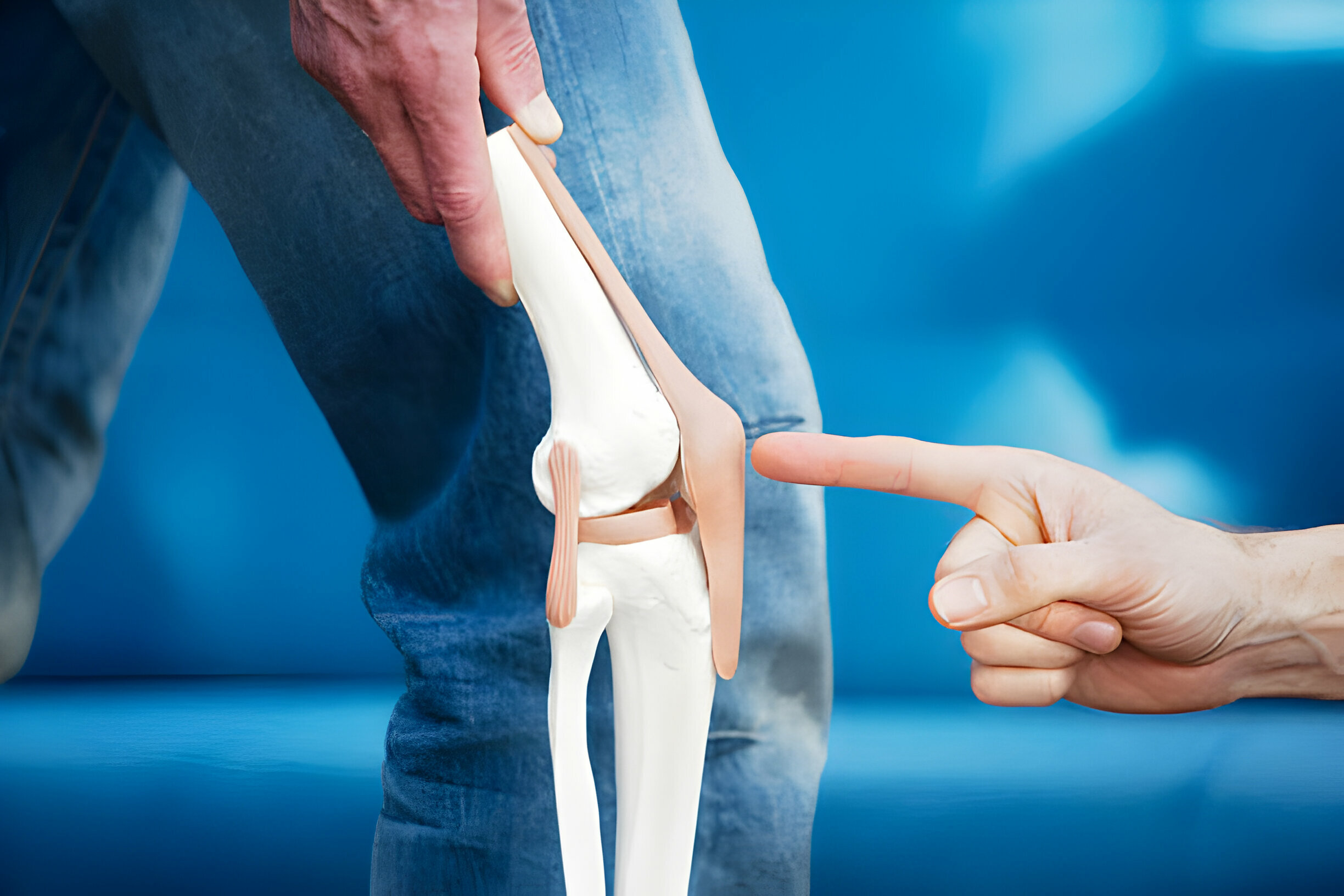 a knee in need of knee cartilage replacement surgery